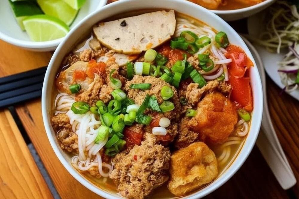 Bún riêu lưỡi.
